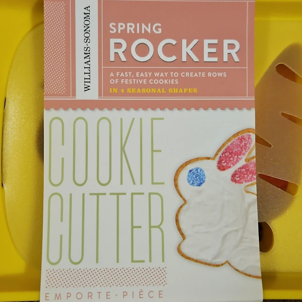 Williams Sonoma Yellow Spring Rocker Cookie Cutter Set